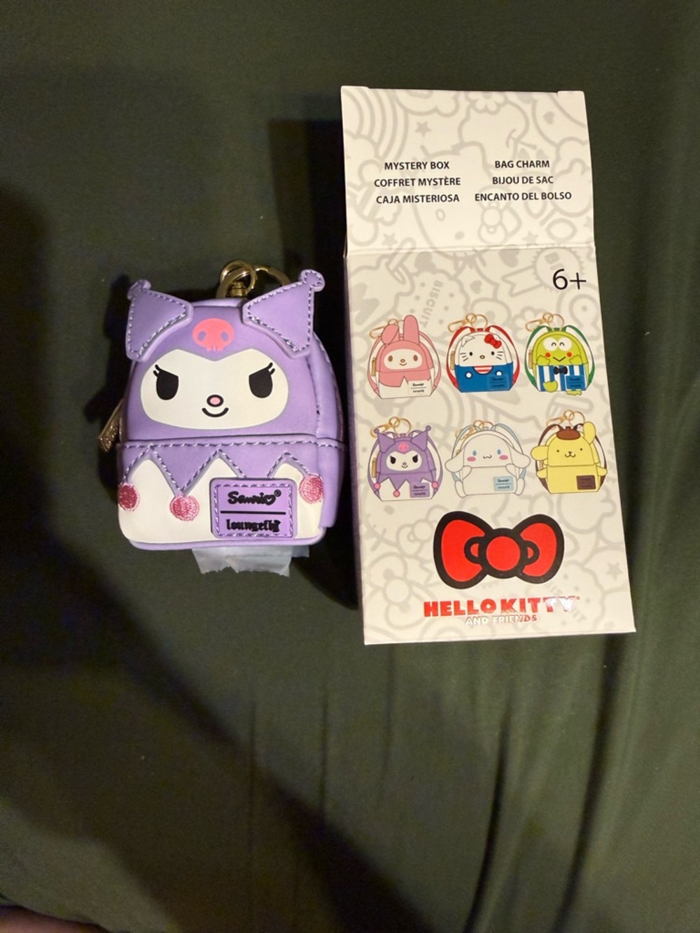 Sanrio Kuromi Purple Mini Backpack Bag Charm